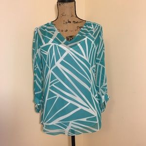 Banana Republic XS Sheer Blouse with Cami